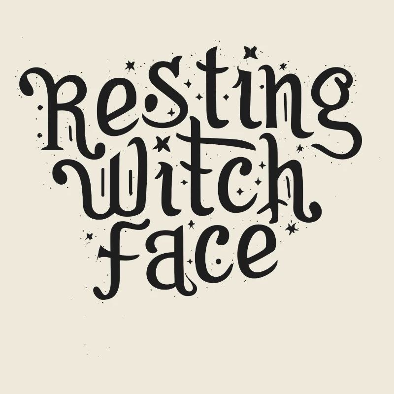 Visage de sorcière au repos