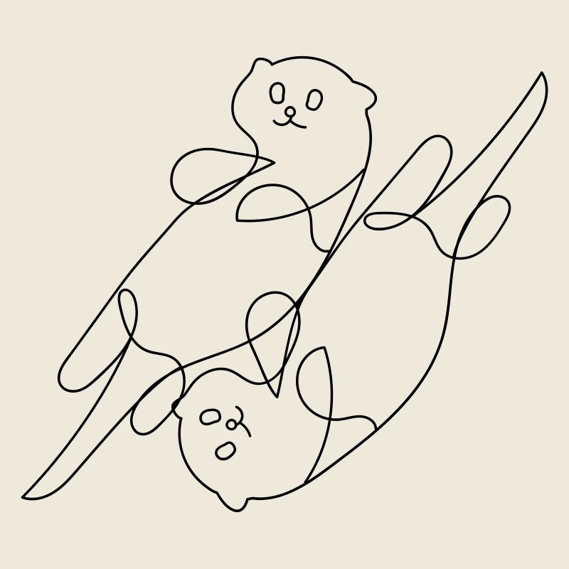 Art d’une ligne de la loutre