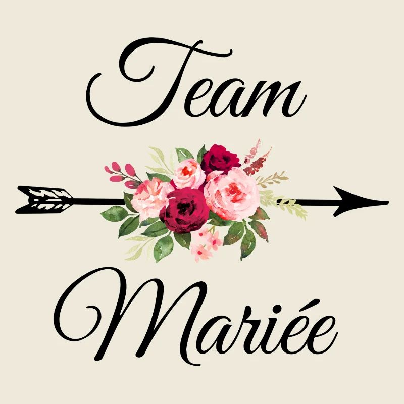 Team La mariée bouquet de fleurs flèche