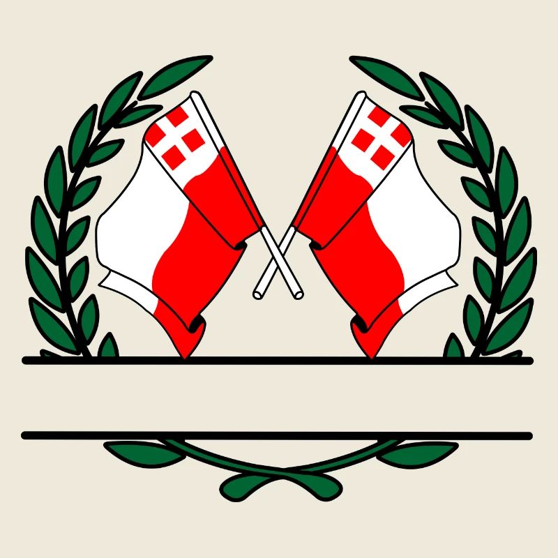 Drapeaux de la province d'Utrecht, bannière de couronne de laurier
