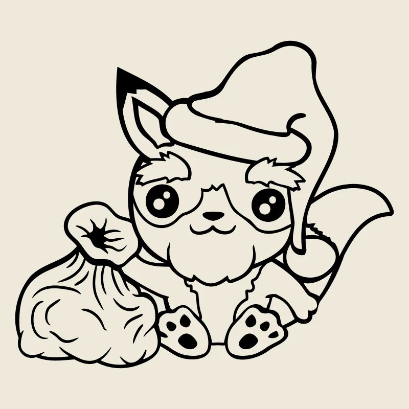 Fuchs Rotfuchs Weihnachtsmann Weihnachten Geschenk