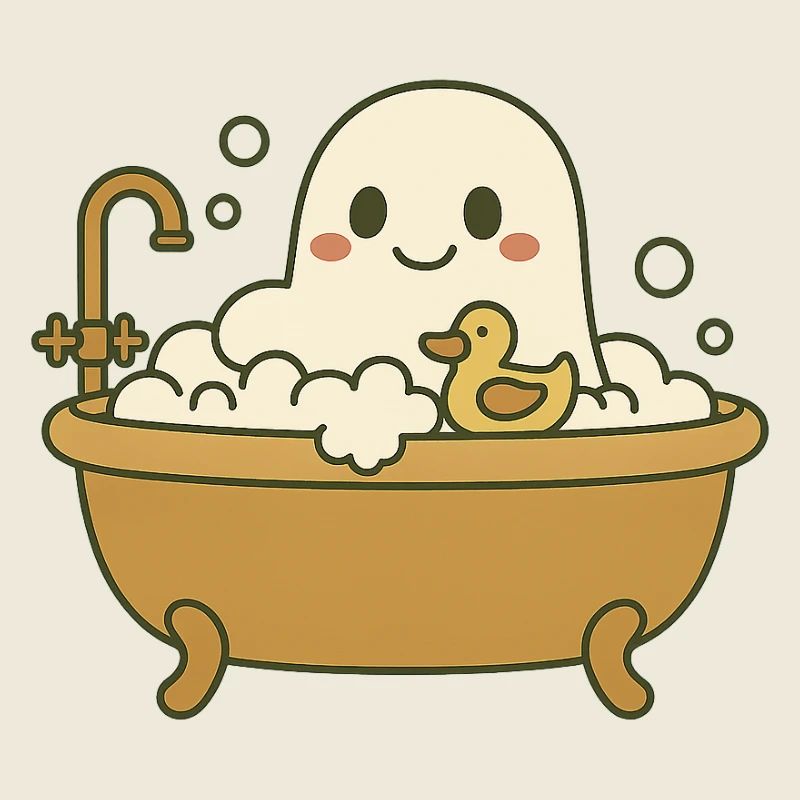 Ghost bubble bath