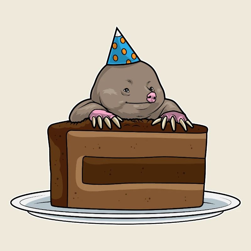 Mole Birthday Cake
