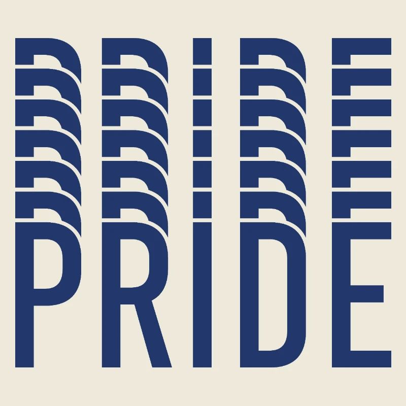 Blue Pride Geometrisches Muster