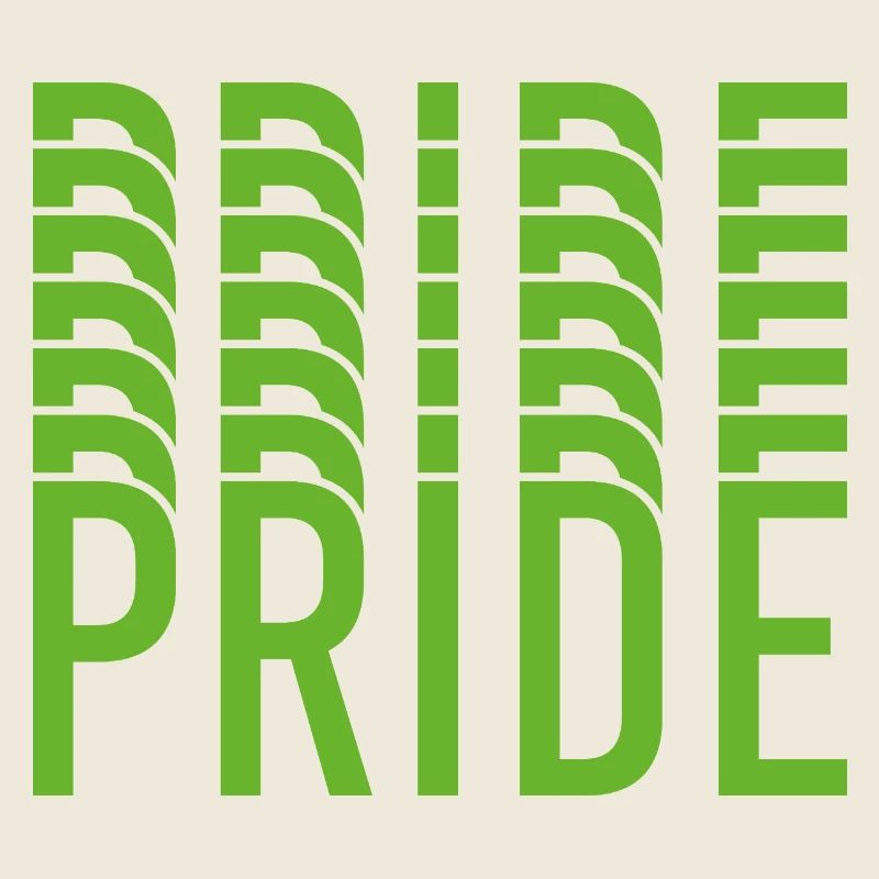 Lime Green Pride Textdesign
