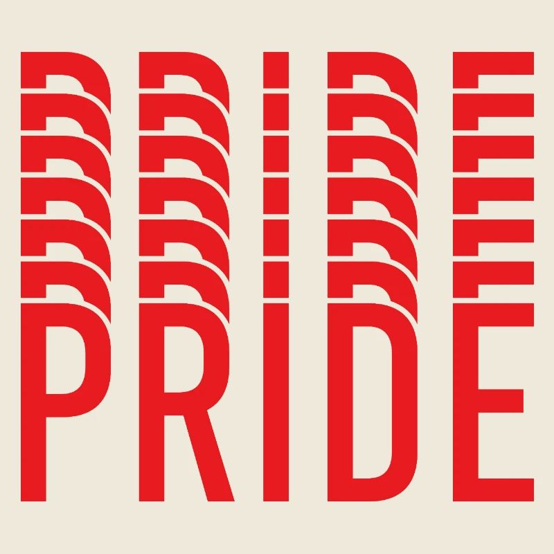Pride: Repeated letter design