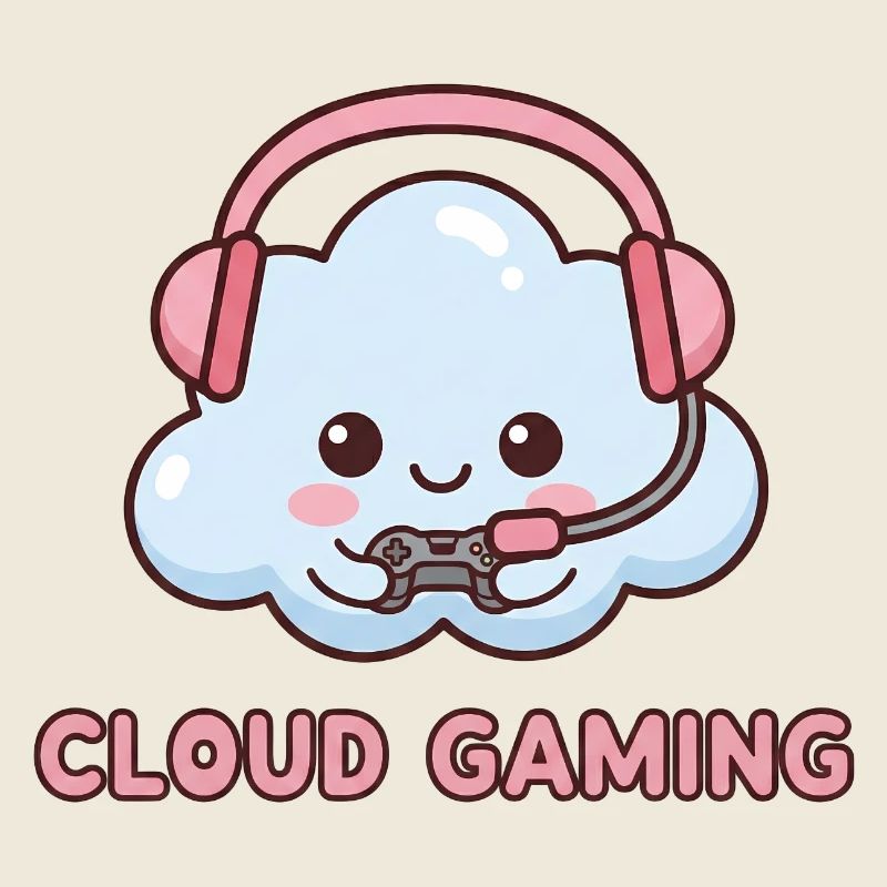 Cloud Gaming | Cute Kawaii Gamer Cloud