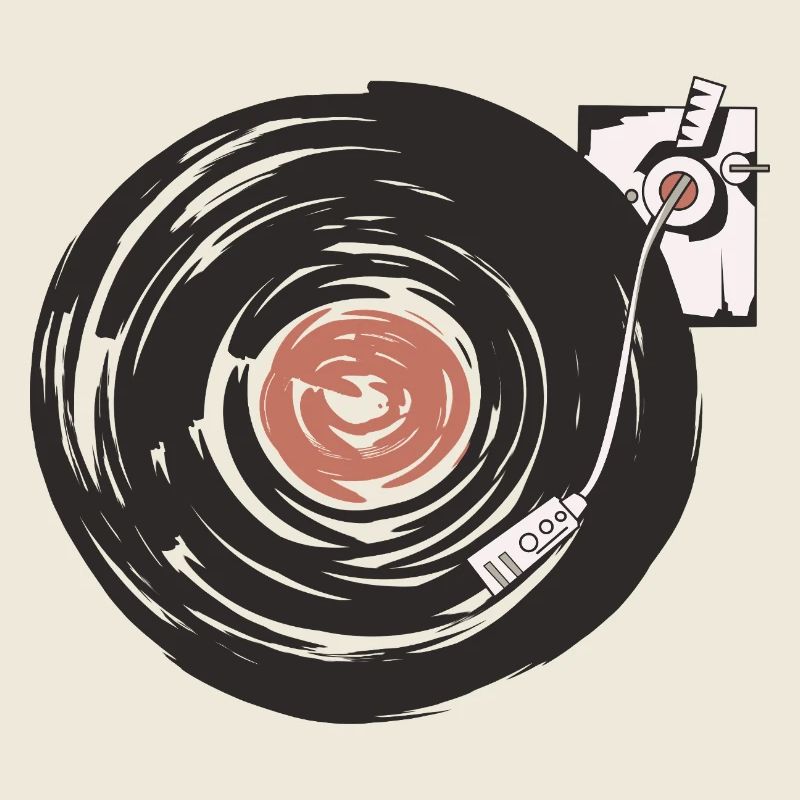 Disques vinyles rétro