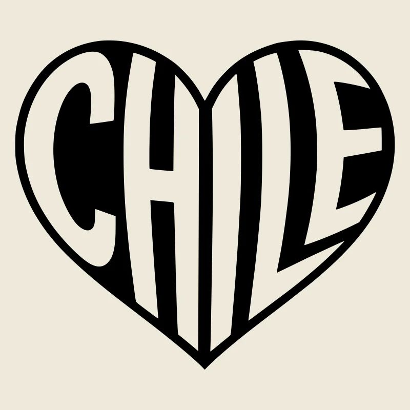 Chile Heart Typography
