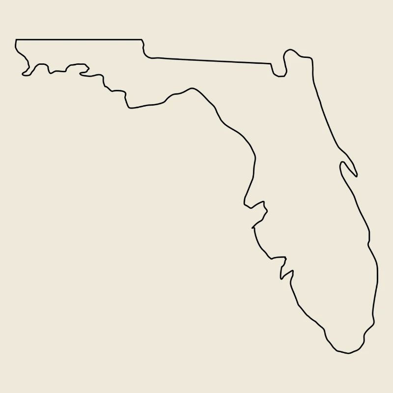 Florida outline map