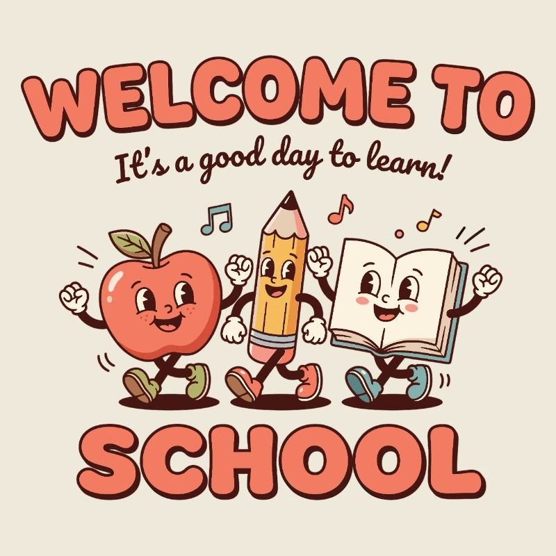 Bienvenue dans le design scolaire – Einschulung Kinder