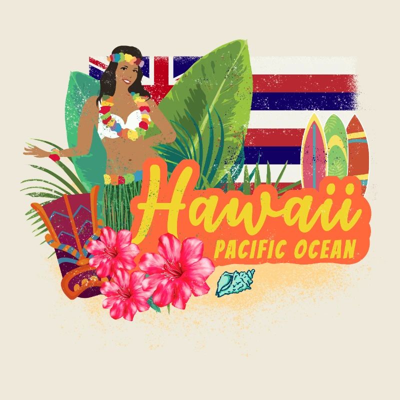 Hawaiian Hula Dancer Pacific Vintage Souvenir