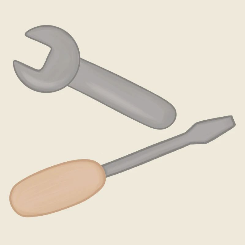 Duo d’outils : clé et tournevis
