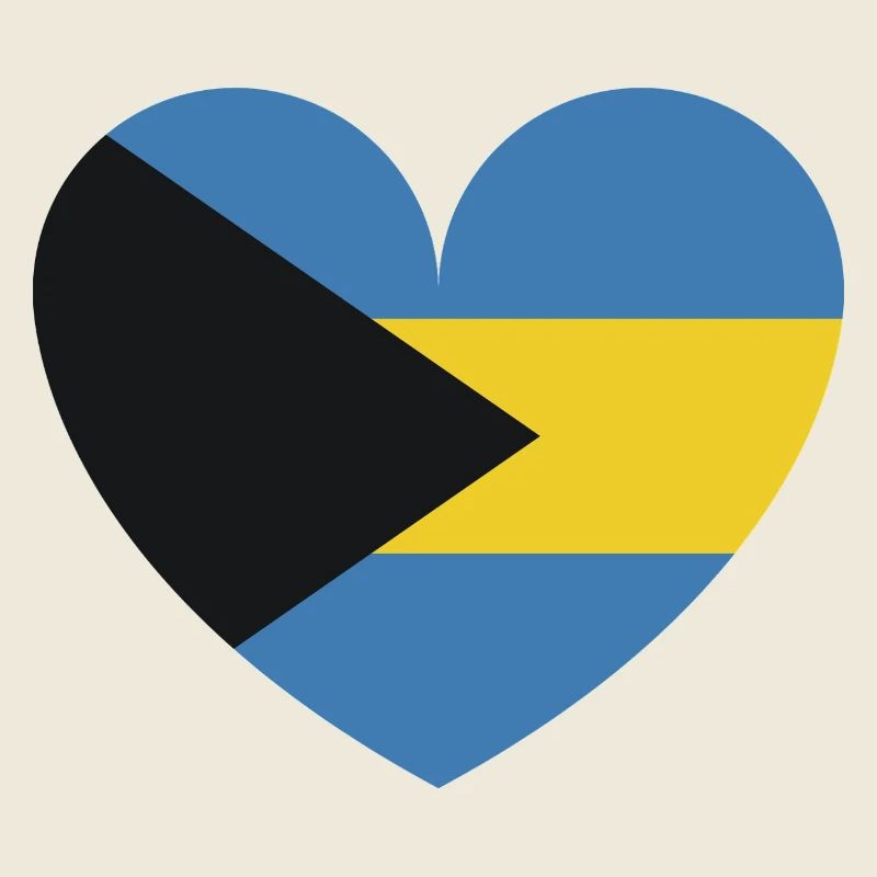 Heart Bahamas Flag