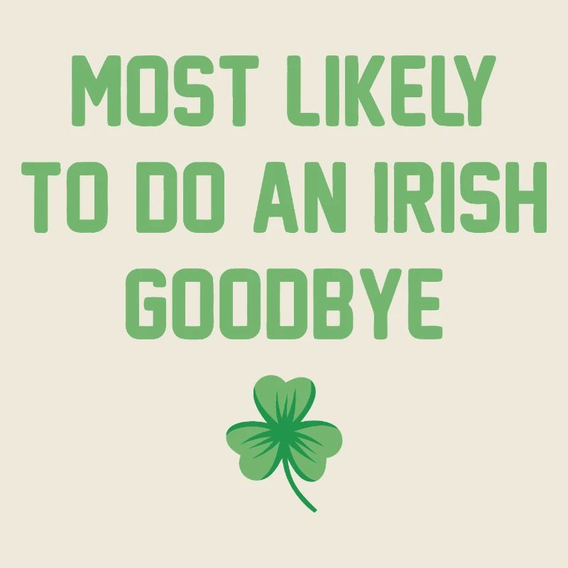Irischer Goodbye Shamrock Tee