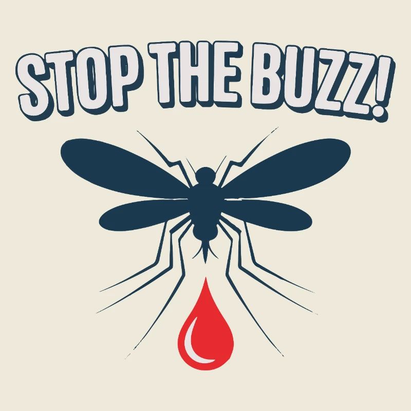 Stop the Buzz Mosquito Blood Drop