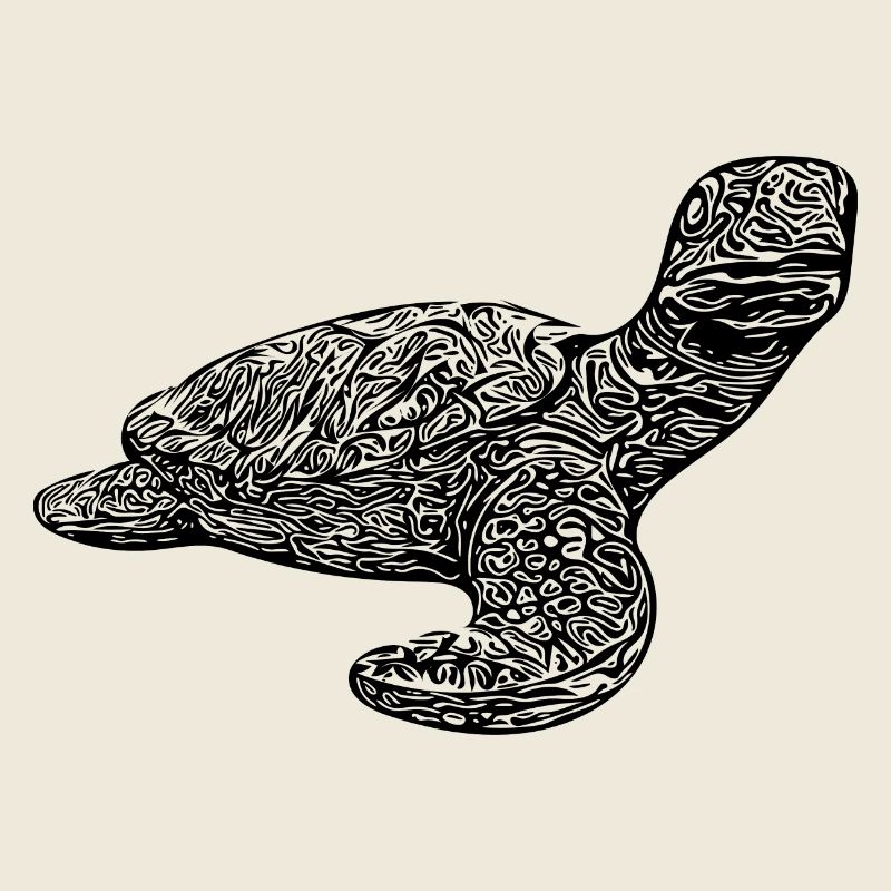 Tortue vintage élégante