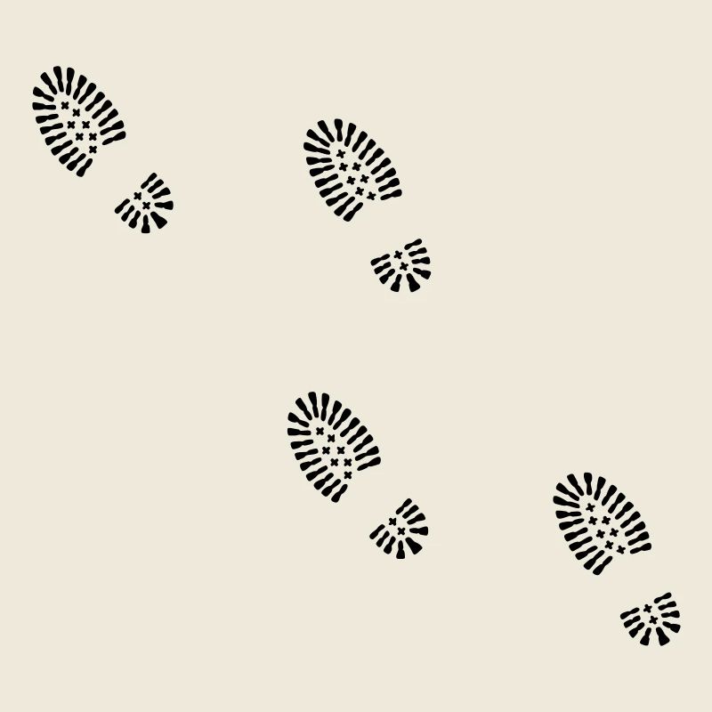 Spuren Schuhen traces