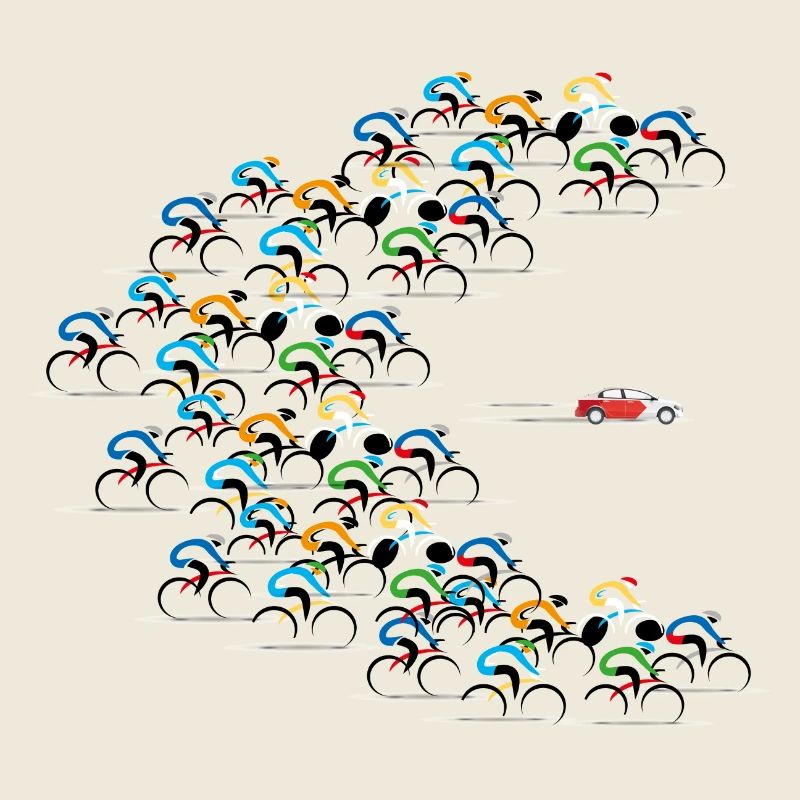 Critical Mass durch Radfahrer