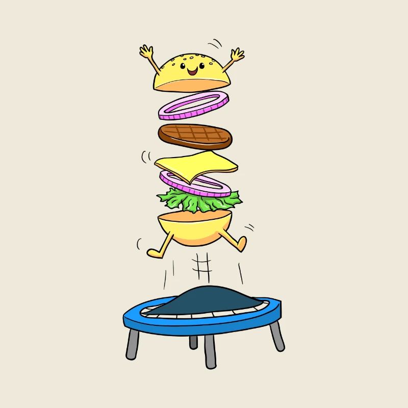 Burger Hamburger Cheeseburger Saut d'obstacles