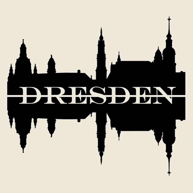 Silhouette de skyline de Dresde