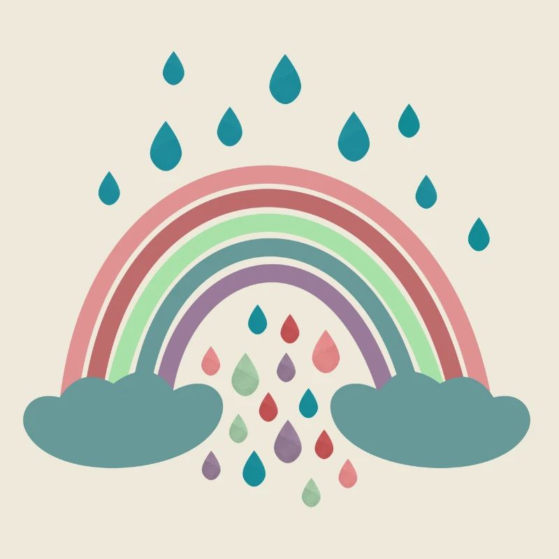 Happy Rainbow Regenbogen Design