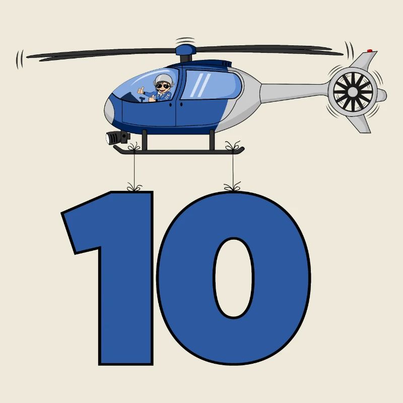 Hélicoptère 10e anniversaire
