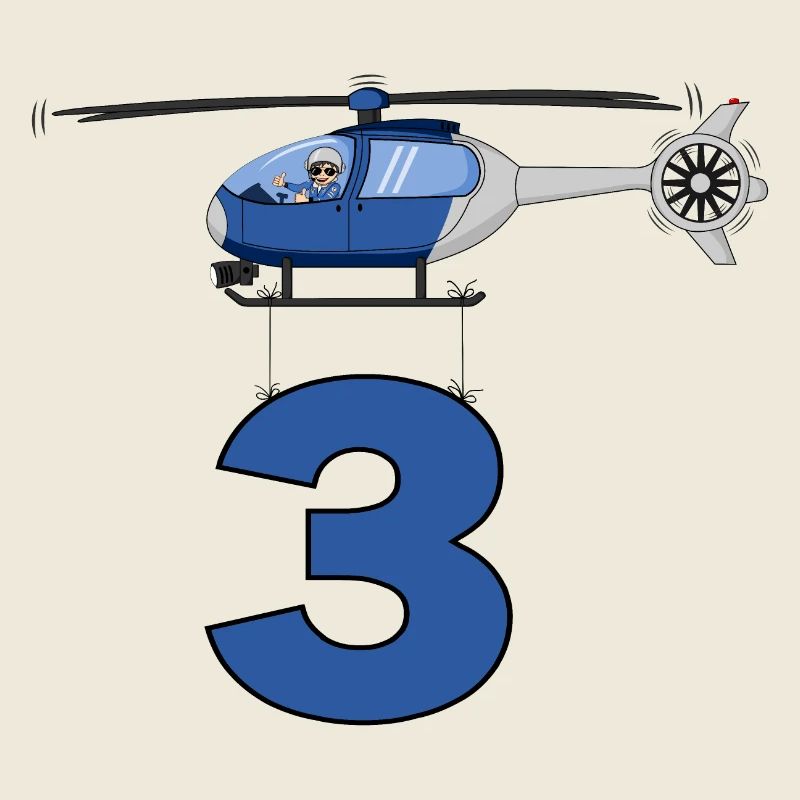Hubschrauber 3. Geburtstag