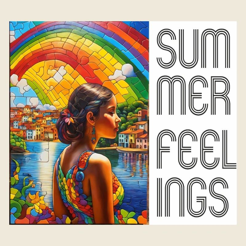 Summer Feeling: Regenbogen über einer brasilianisc