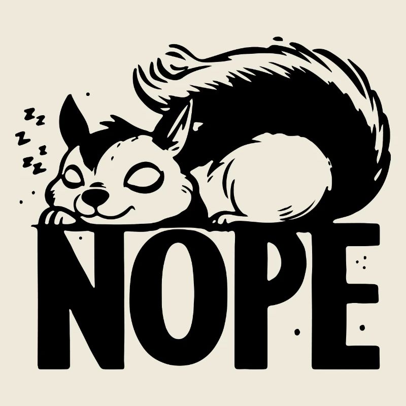 Nope Squirrel Loafer Idées cadeaux