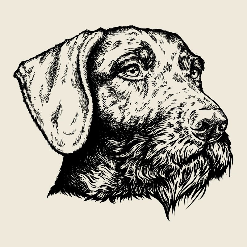 German Wirehaired Portrait