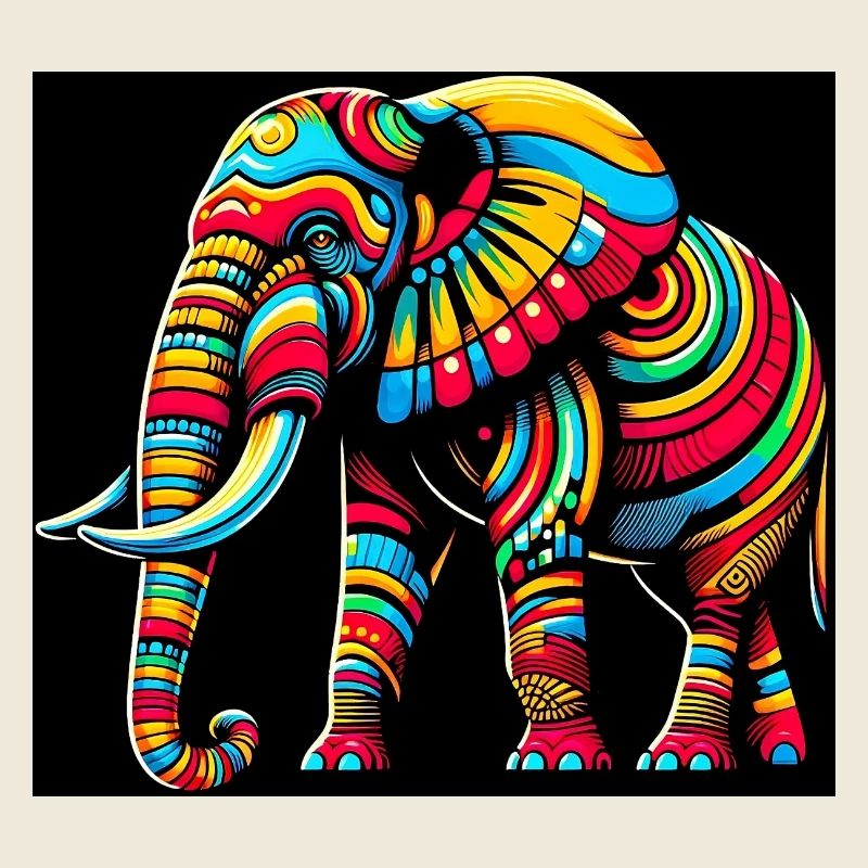 Elefant Pop Art