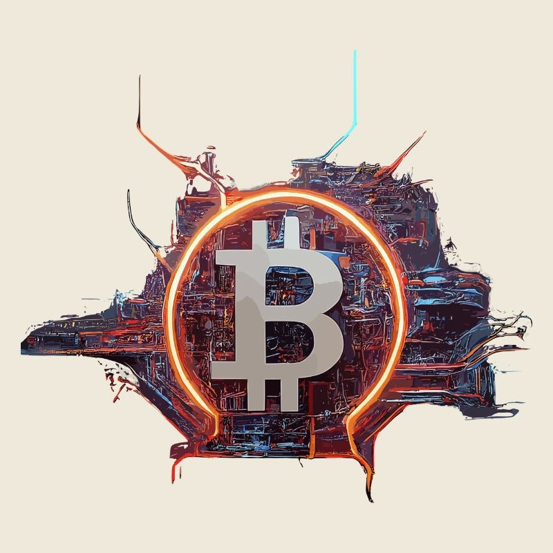 Cyber-Modern Bitcoin Design