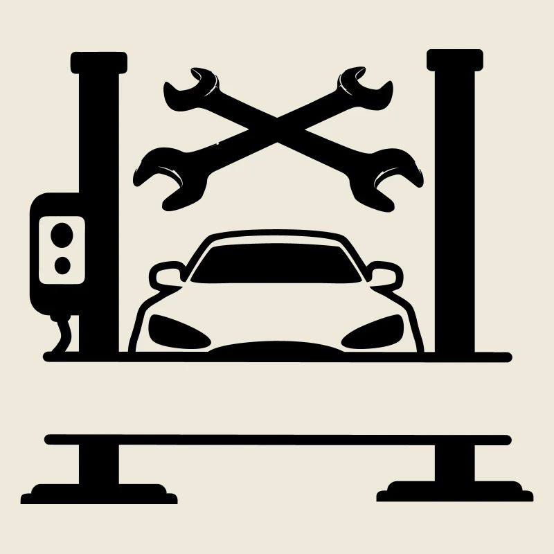 Bannière de nom de garage de voiture