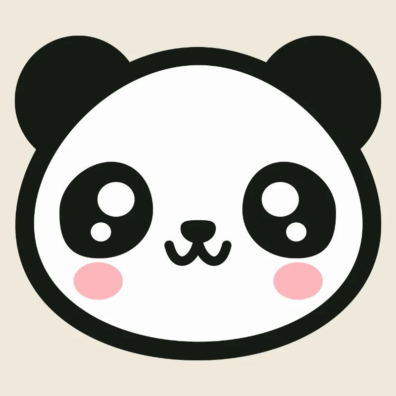 Loving Chibi Panda Face: Adorable and Cute