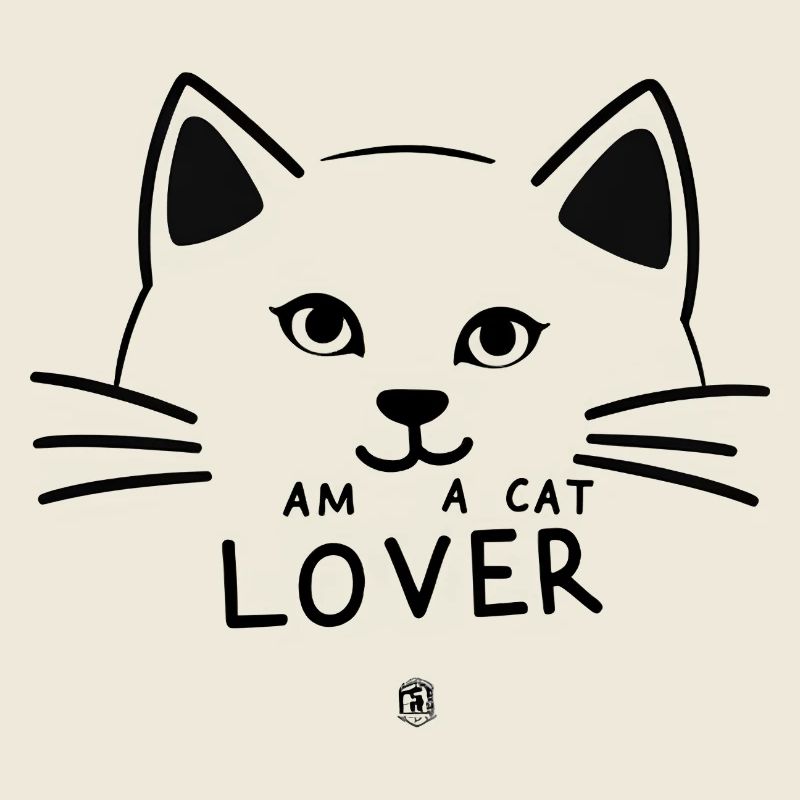 Linear Lover Cat Silhouette