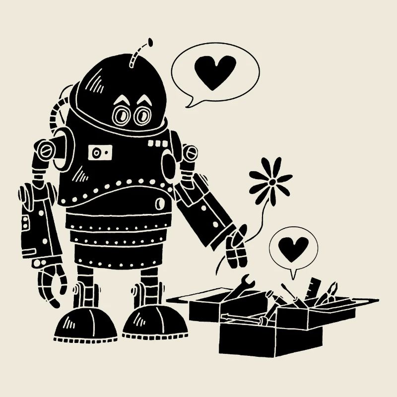 Robot amoureux (noir)