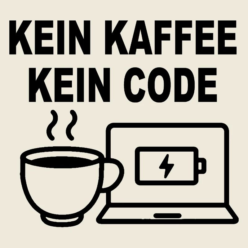 Kein Kaffee Kein Code - Conception de programmeur amusant