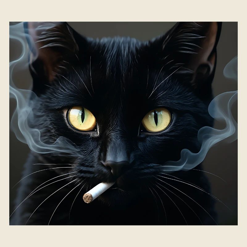 Fumer Chat Génération Z Mème Chat Fumer