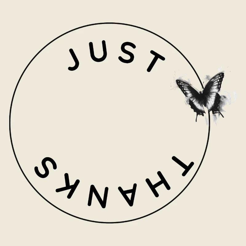 Juste merci - Cercle avec le papillon