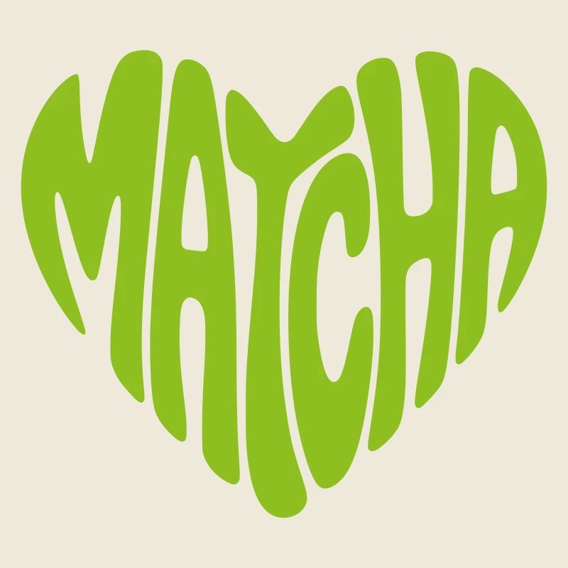 Matcha Herz Form