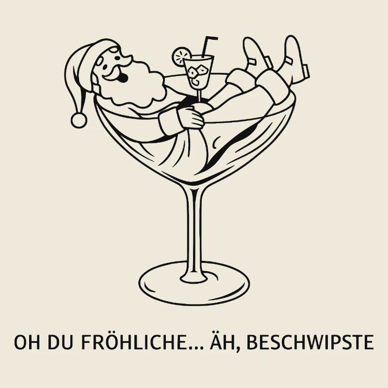 Cocktail de Noël dans un verre