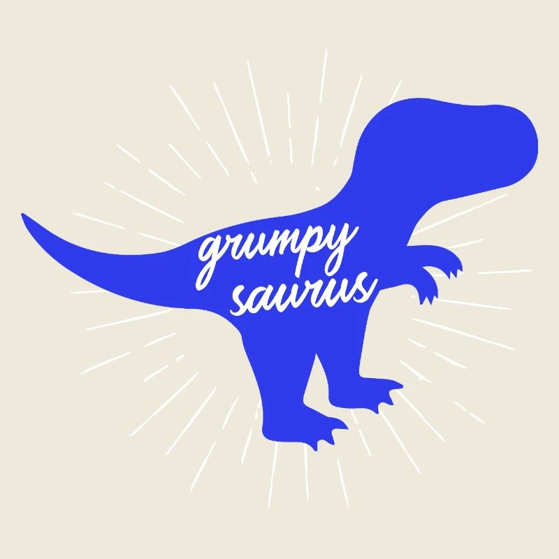 Grumpysaurus Funny Blue T-Rex Dinosaur