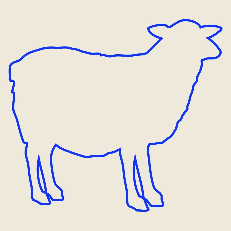 Silhouette de mouton