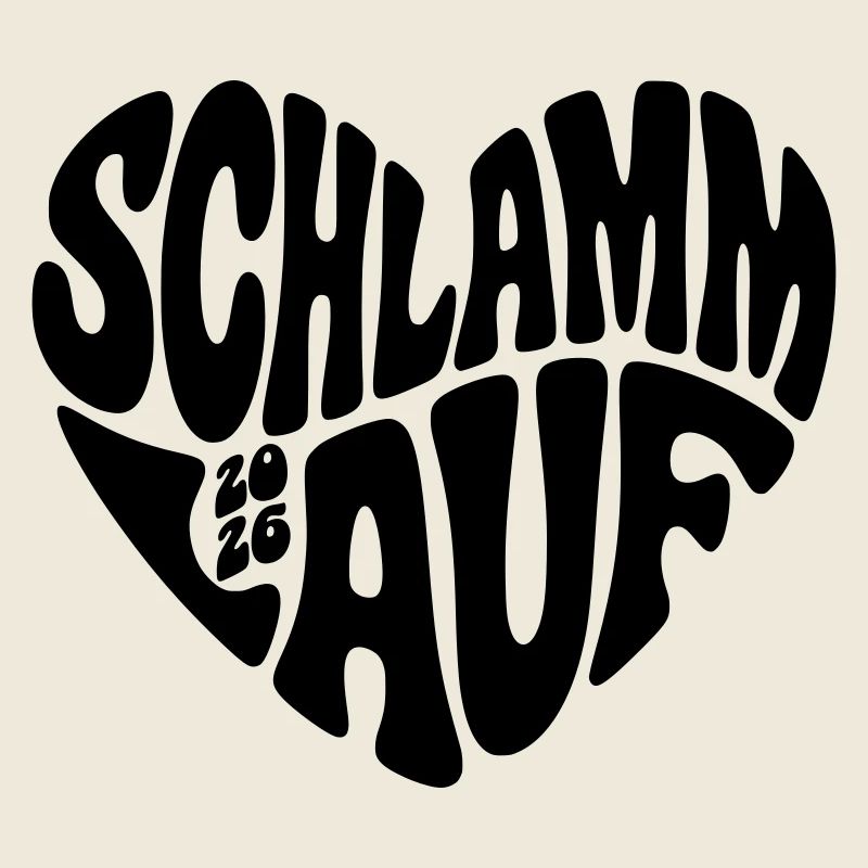 Course de boue 2026 - Forme de cœur - Course de boue 2026