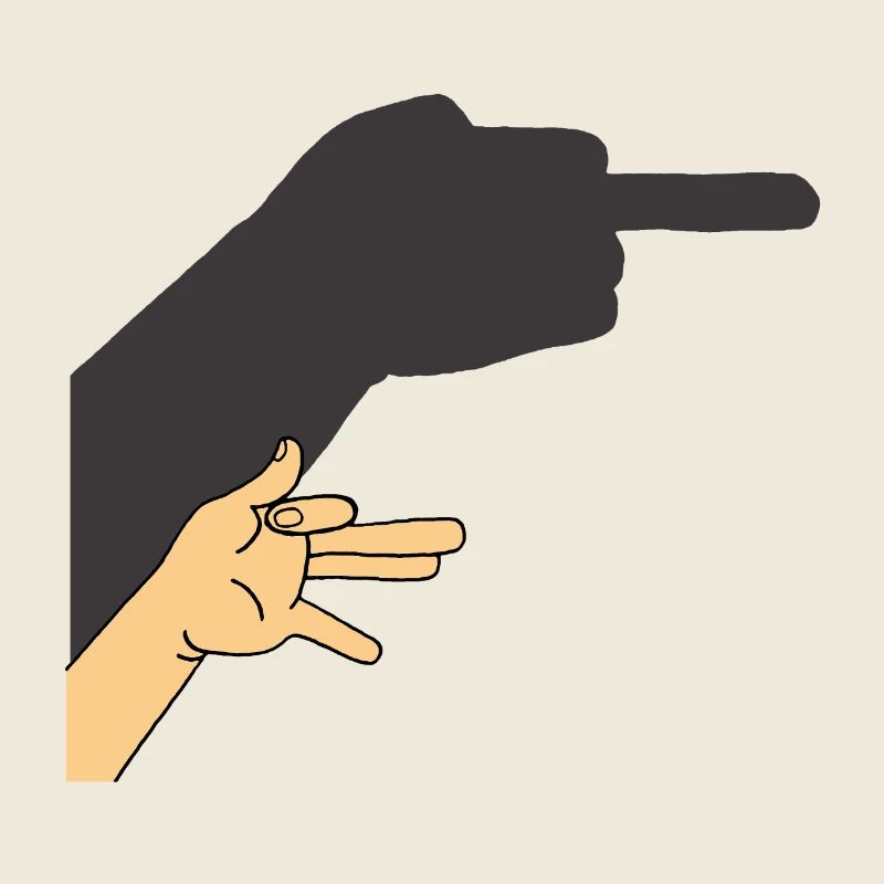 Schatten eines Hundes oder nicht