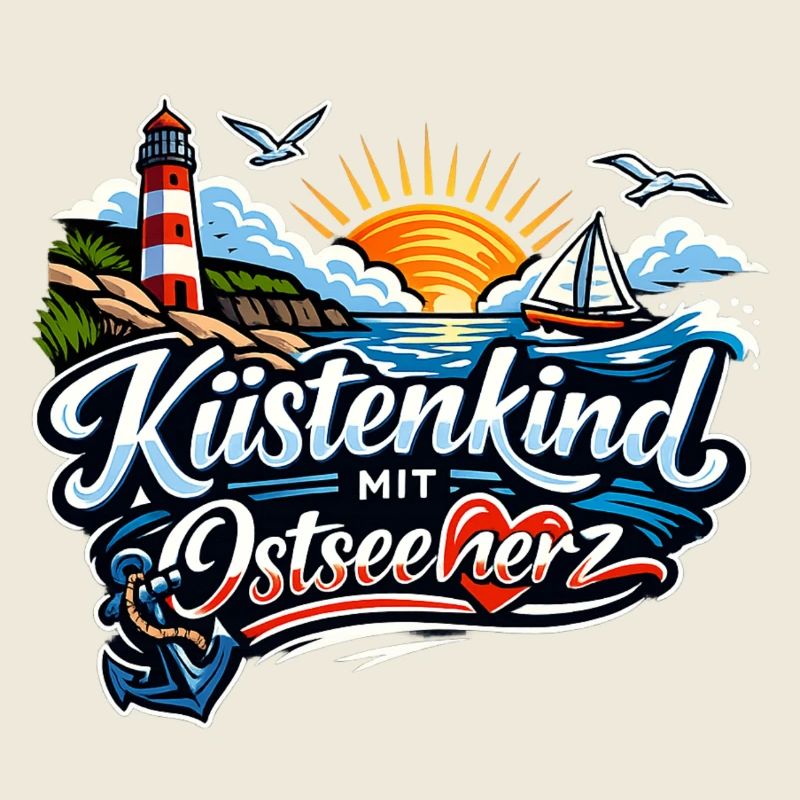 Küstenkind Ostseeherz Design