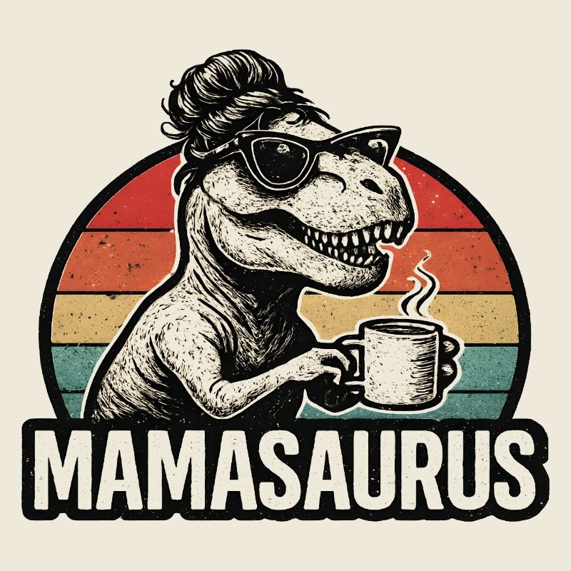 Mamasaurus Mama Mutter Geschenkidee Humor Lustig