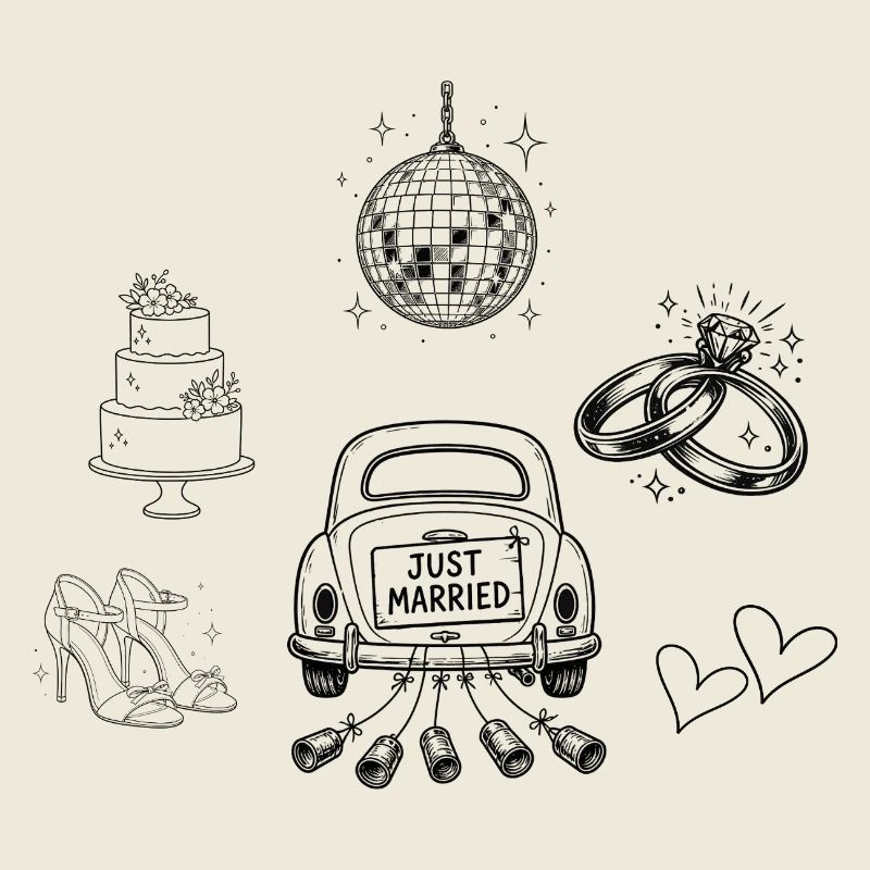 Wedding Team Bride - Clip Art