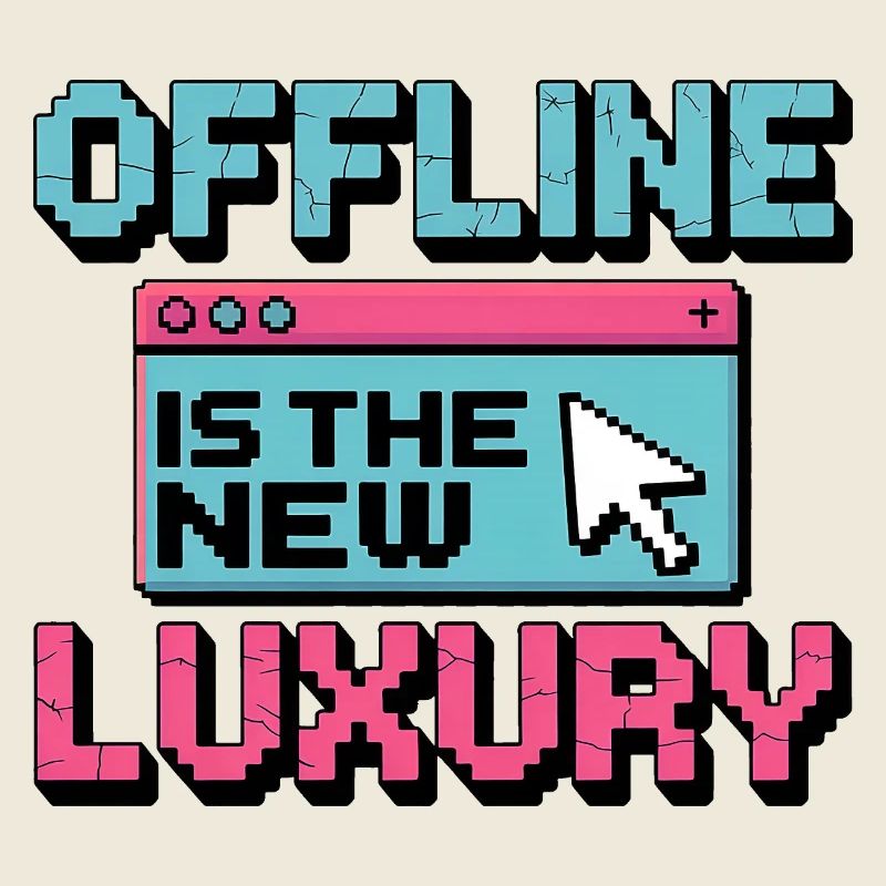 Offline is the new luxury retro design